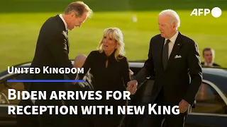 Biden arrives at Buckingham Palace for reception with King Charles | AFP