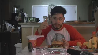 Food review: Denny's Blasterfire burger