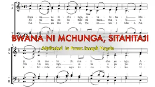 BWANA NI MCHUNGA, SITAHITAJI; descant (The Lord's My Shepherd) || MUSIC SHEET || Franz Joseph Haydn
