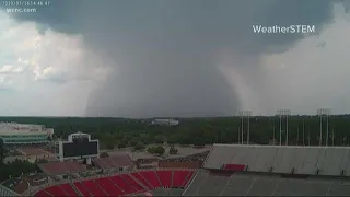 Microburst caught on camera near NC State