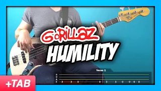 Gorillaz - Humility | Bass Cover with Play Along Tabs