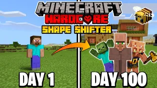 I Survived 100 Days as a Shapeshifter in Minecraft Hardcore (Hindi) - Part 1