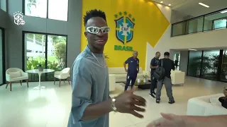 Brazil arrive in camp for two 2026 World Cup qualifiers｜Rodrygo｜Vinícius Júnior｜Endrick｜Seleção