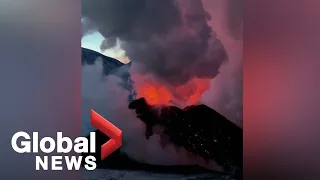 Kamchatka volcano erupts, shooting lava and ash into sky