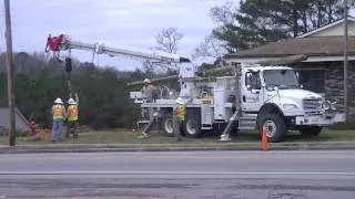 Changing Power Pole in Double Springs AL.