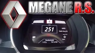 0-250km/h | Renault MEGANE 4 R.S. 280 | TOP SPEED TEST ✔