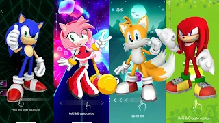 Sonic(Believer) x Amy Rose(SugarCrash Bemax) x Tails(Faded) x Knuckles(Enemy)