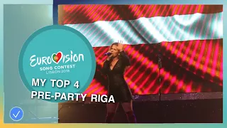 Eurovision 2018 | My Top 4 Pre Party Riga (With Ratings + Comments) | EKD