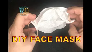 DIY FACE MASK HOW PAPER TOWEL QUICK & EASY 1,2,3