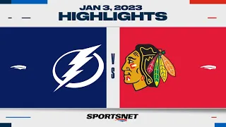 NHL Highlights | Lightning vs. Blackhawks - January 3, 2023