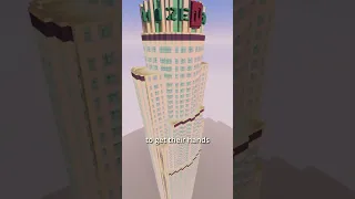 i build the GTA V MAZE BANK TOWER in MINECRAFT #shorts