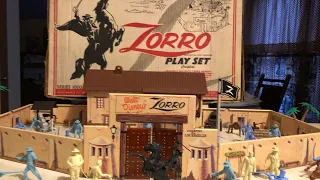 Marx No. 3754 Series 1000 Walt Disney Zorro Playset from 1958!