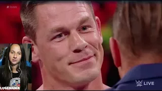 WWE Raw 8/21/17 Miz shoots on Roman and John Cena