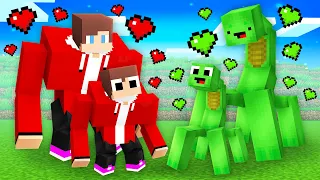 JJ Mutant Family vs Mikey creeper Mutant Family in Minecraft Challenge by Maizen