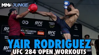 Yair Rodriguez Throws Spectacular Kicks at UFC 284 Open Workouts