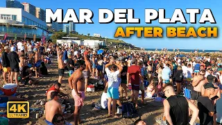 MAR DEL PLATA After Beach🔸SUPER CAMINATA 4K🔸ARGENTINA🇦🇷