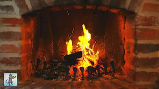 Cozy Fireplace ~ Relaxing Burning Fireplace & Crackling Fire Sounds (No Music)