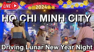 LUNAR NEW YEAR 2024 VIETNAM 🇻🇳 Happy Lunar New Year Night in Ho Chi Minh City
