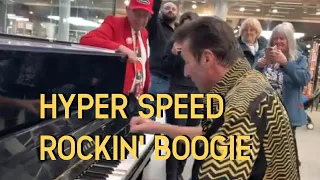 HYPER SPEED ROCKIN' BOOGIE in London - Nico Brina Solo (( boogie Woogie Piano ))