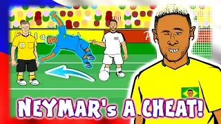 😠NEYMAR's A CHEAT!😠 (Neymar Dive Brazil vs Costa Rica 2-0 Penalty VAR Goal Highlights)