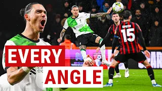 Every Angle Of Darwin Nunez's SCREAMER vs Bournemouth | Liverpool FC