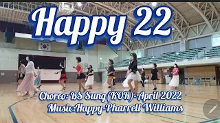 HAPPY 22 Linedance (byBS Sung)-Pharrell Williams(초급수업에 딱)