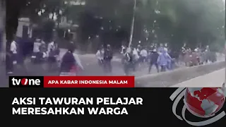 Tawuran Dua Kelompok Pelajar Pecah saat Arus Lalu Lintas Ramai Padat | AKIM tvOne