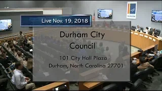 Durham City Council Nov 19, 2018