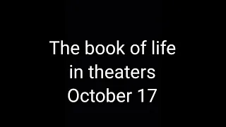 The book of life was in theaters in October 17 2014