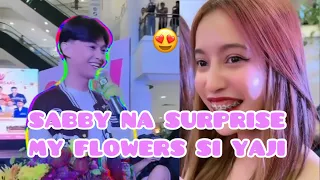 SABBY NA SURPRISE AT KINILIG 😍 YAJI MAY DALANG FLOWERS PARA SA KANYA 😍😍😍 @YABBY #YABBY FOREVER