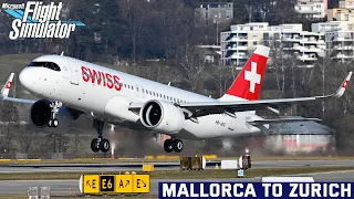 A320 neo Swiss Air Real Ops | Mallorca - Zurich (LEPA-LSZH) | FlyByWire A32NX | VATSIM | MSFS 2020