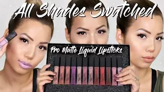 NEW | L'OREAL PRO MATTE INFALLIBLE LIQUID LIPSTICKS | TRY ON SWATCHES OF ALL SHADES