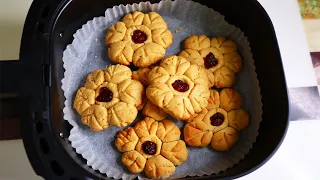 Air Fry Sunflower 🌻 Cookies | Quick And Easy Snacks To Make At Home