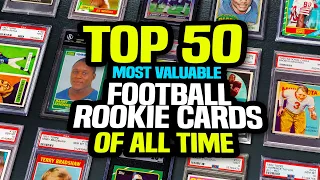 Top 50 Football NFL Rookie Cards - Highest Selling Hall of Fame, Vintage & Retired Players