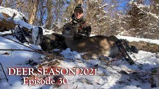 BOW HUNTING in the SNOW!! - LATE SEASON DEER DOWN! - Pennsylvania Archery Deer Hunting 2021! - EP 30