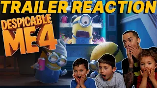 DESPICABLE ME 4 (2024) Trailer REACTION | Steve Carell Kristen Wiig Will Ferrell  | The Venturas