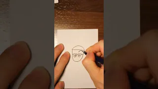 How to draw Maruo from Chibi　Maruko-chan✏✏✏ちびまる子ちゃんの丸尾くんの描き方