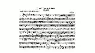 The Thunderer March: : John Philip Sousa - Baritone Saxophone