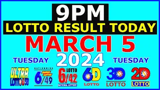 9pm Lotto Result Today March 5 2024 (Tuesday)