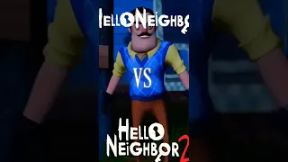 HELLO NEIGHBOR vs HELLO NEIGHBOR 2 | FIGHT EDIT #shorts #helloneighbor