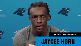 Jaycee Horn talks about getting ready for his first season opener