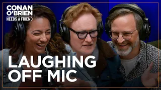 Conan Berates Sona & Gourley For Laughing Off Mic | Conan O'Brien Needs A Friend