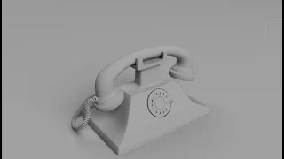 how i Model This old landline telephone | using Autodesk Maya