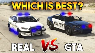 GTA 5 POLICE CAR VS REAL POLICE CAR | WHICH IS BEST?