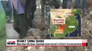 Nearly 400 dead after earthquake in China's Yunnan Province