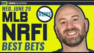 NRFI Picks Wednesday 6/29 | MLB Picks & Predictions | No Run First Inning Bets