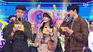 IVE "After LIKE" 14th Win on Inkigayo (with MC I.N Roh Jeong Eui Seo Bum June) 인기가요 인터뷰 아이엔 노정의 서범준