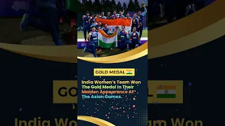 Indian Women's Cricket Team Won Asian Games Gold 🏅 Medal #cricket #asiangames #shortsvideo #shorts