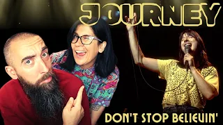 Journey - Don't Stop Believin' (REACTION) with my wife