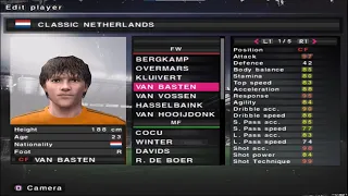 PES 2010 - Holanda Clássica - Stats - PS2